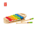 2020 Hot sell Hape brand New design baby wooden polished happy toy xylophone baby musical toys